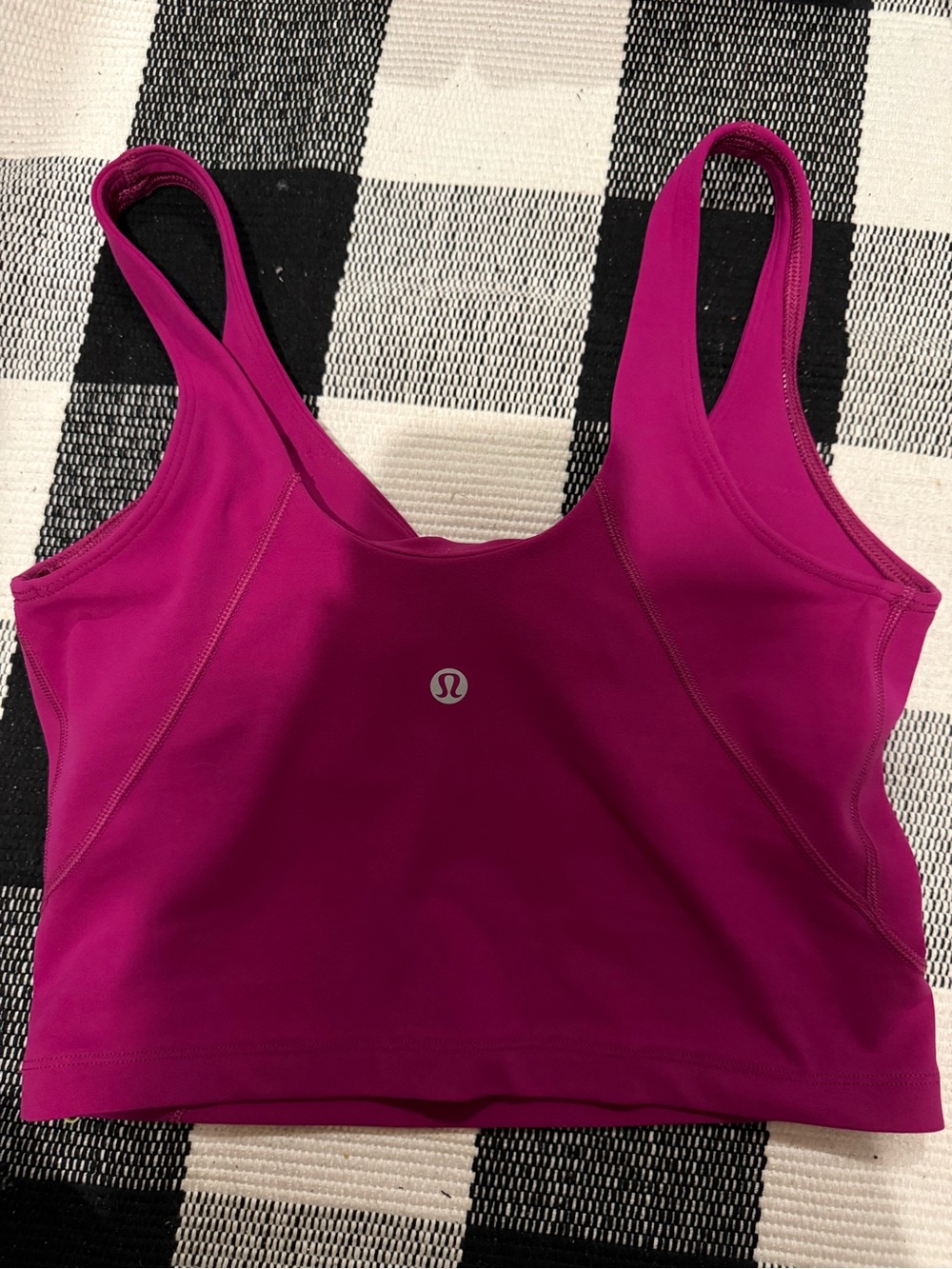 lululemon athletica Magenta Supportive Crop Tank